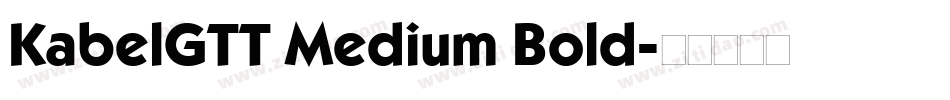 KabelGTT Medium Bold字体转换